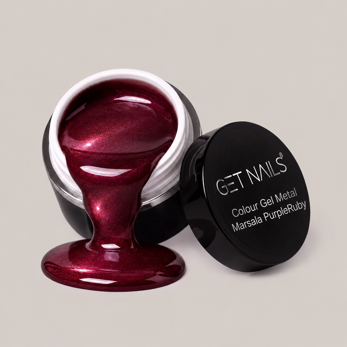 Metal Marsala PurpleRuby Colour Gel | UV/LED Coloured Gel