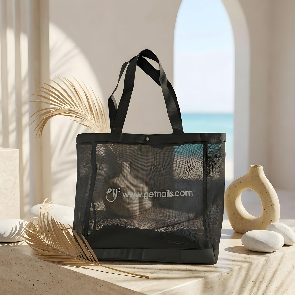 Fashion Bag Black/Silver Get Nails | Mesh Bag
