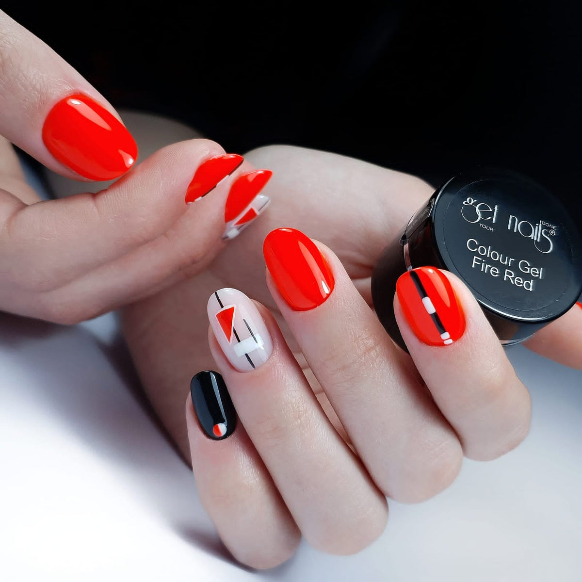 Gel couleur rouge feu | Gel Colorat UV/LED