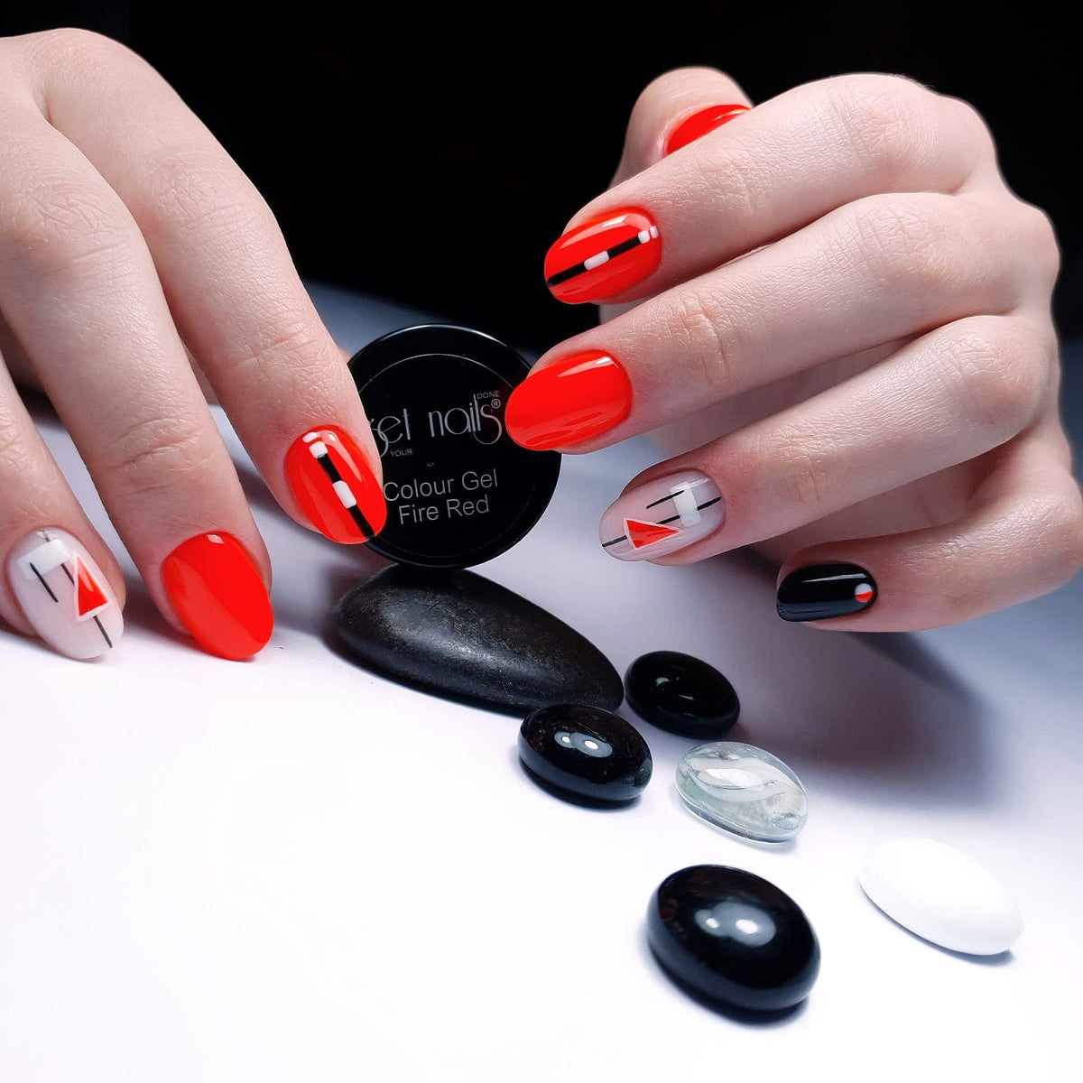 Gel couleur rouge feu | Gel Colorat UV/LED