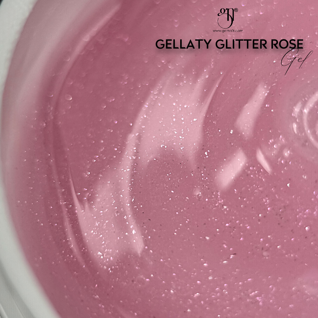 Gellaty Glitter Rose Gel 200g
