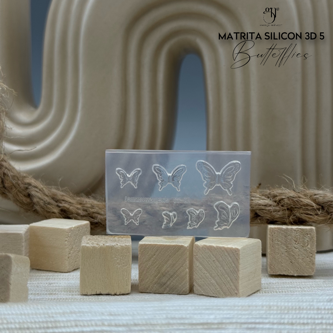 Matrita Silicon 3D 5 Butterflies
