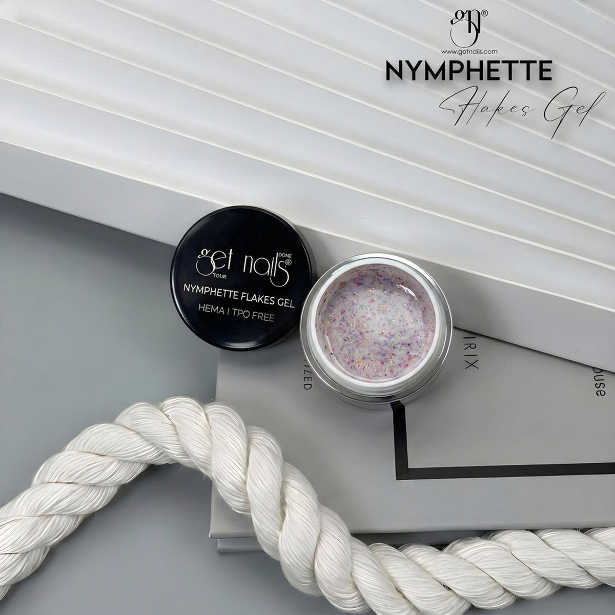 Mostra Nymphette Flakes Gel | Gel Constructie Autonivelant HEMA Free