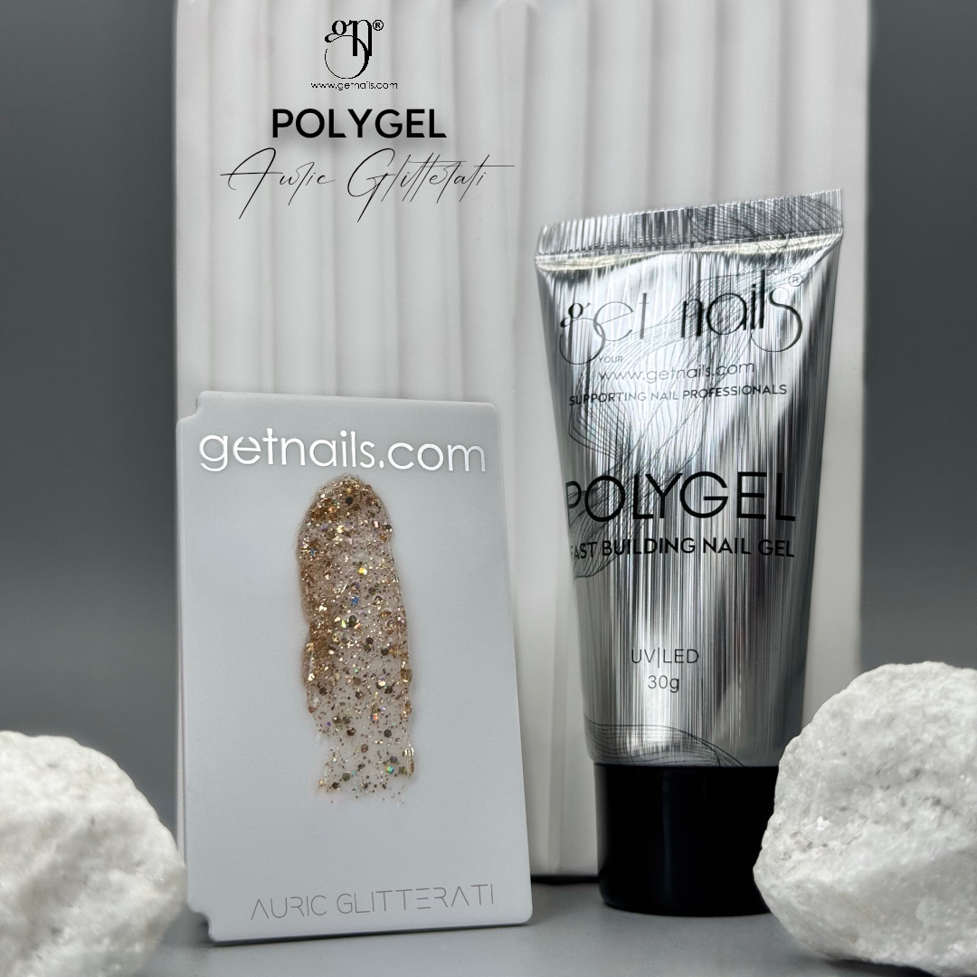 Polygel Get Nails - Auric Glitterati, 30 g