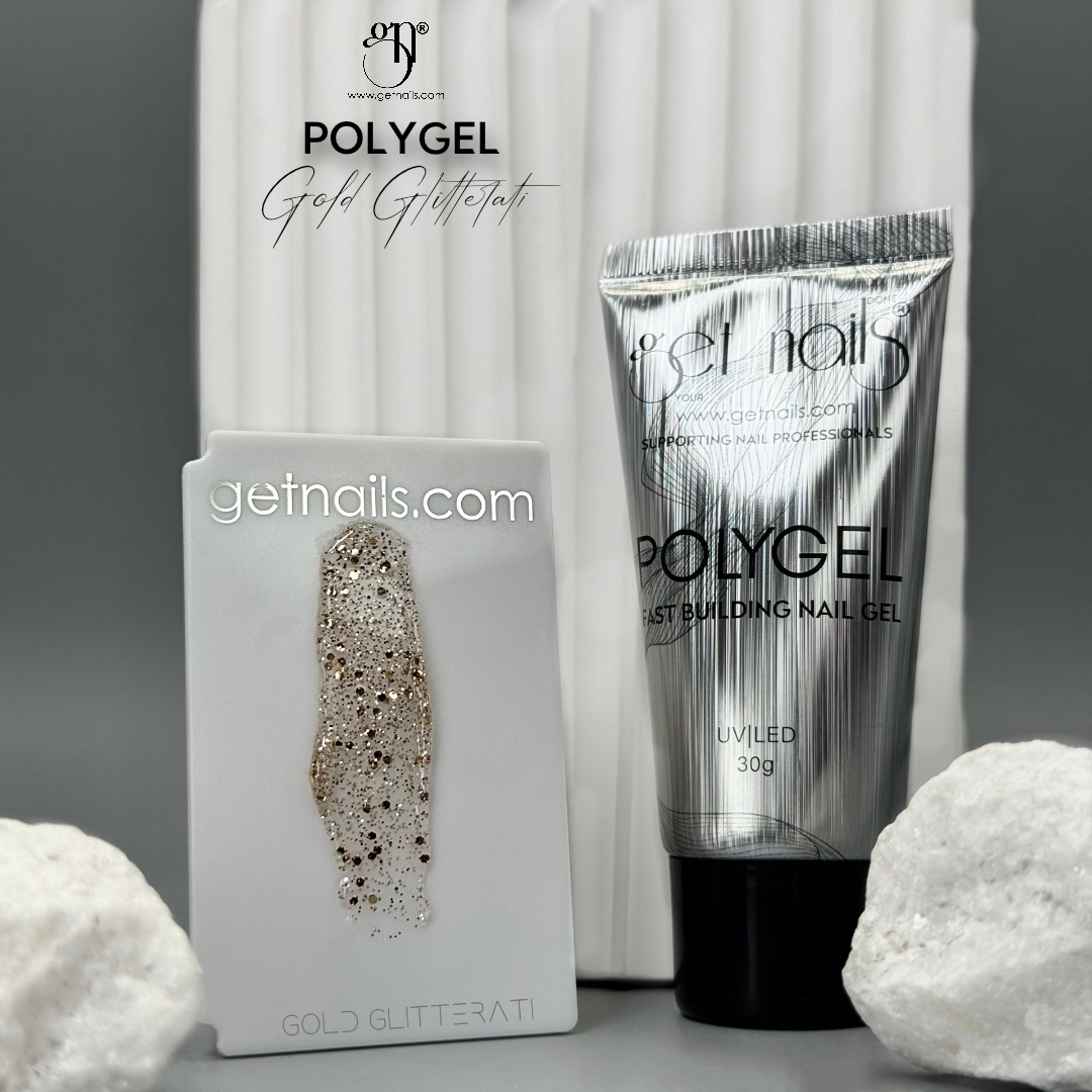 Get Nails Polygel - Gold Glitterati, 30 g