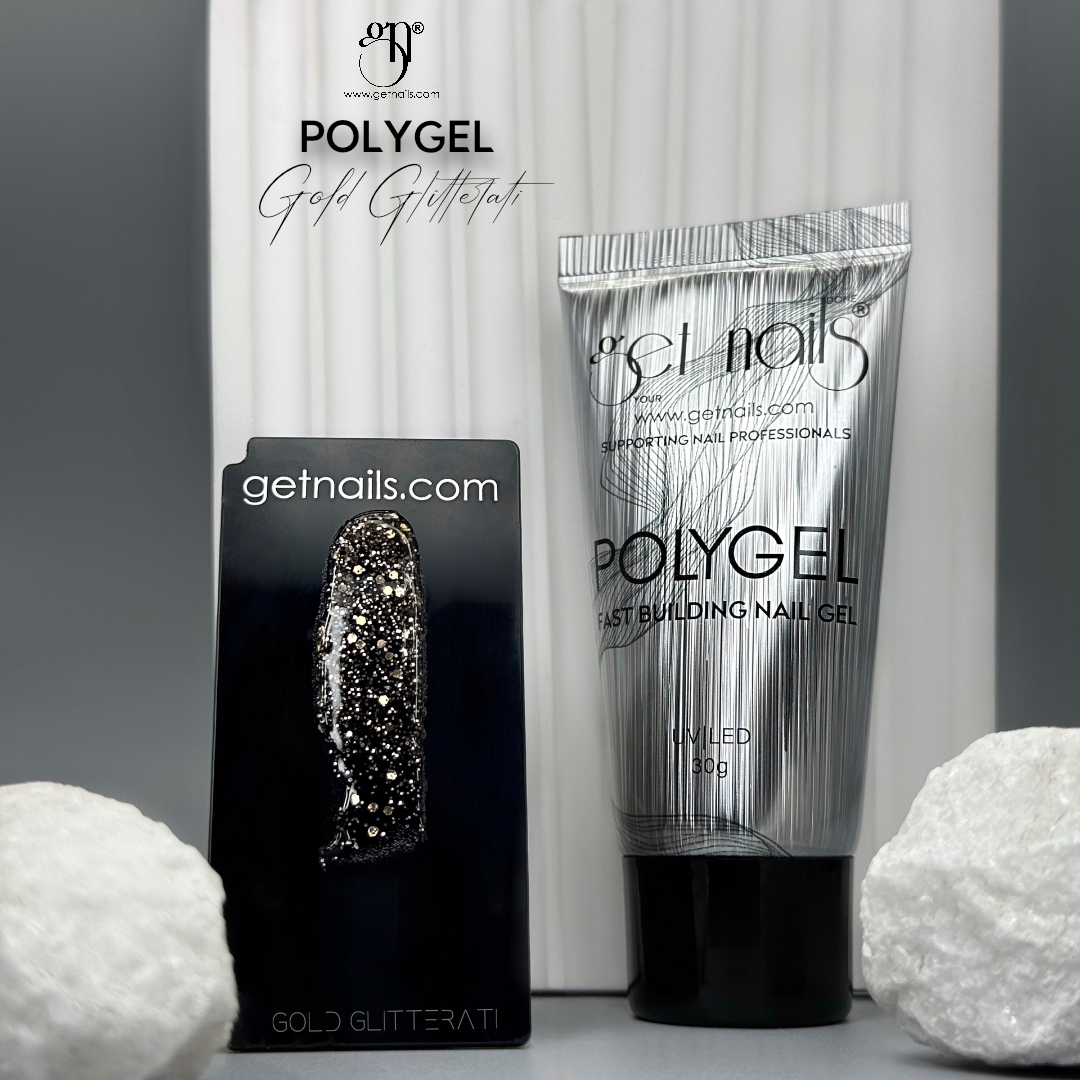 Get Nails Polygel - Gold Glitterati, 30 g