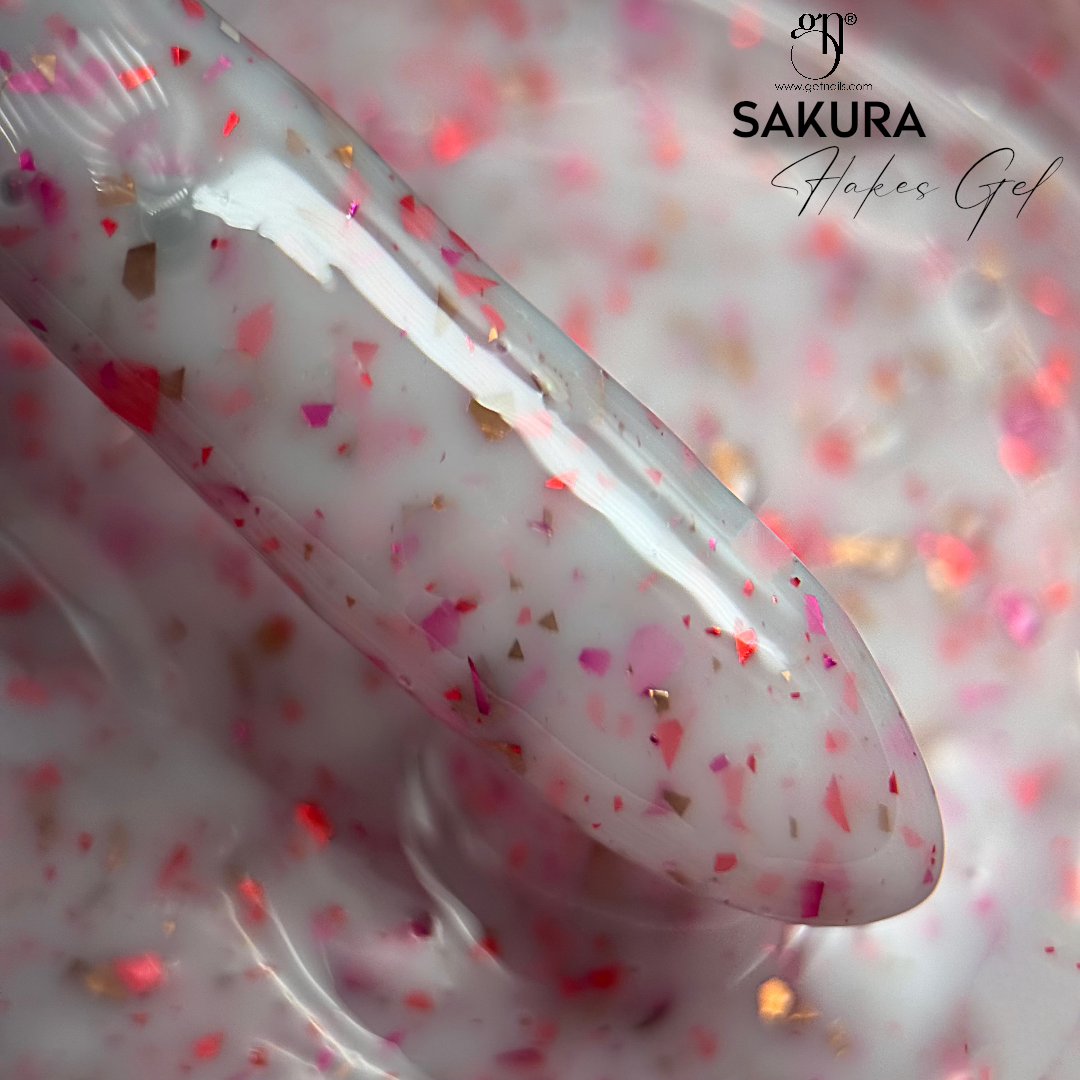 Power Couple Sakura Flakes | Gel de construction + Base Rubber