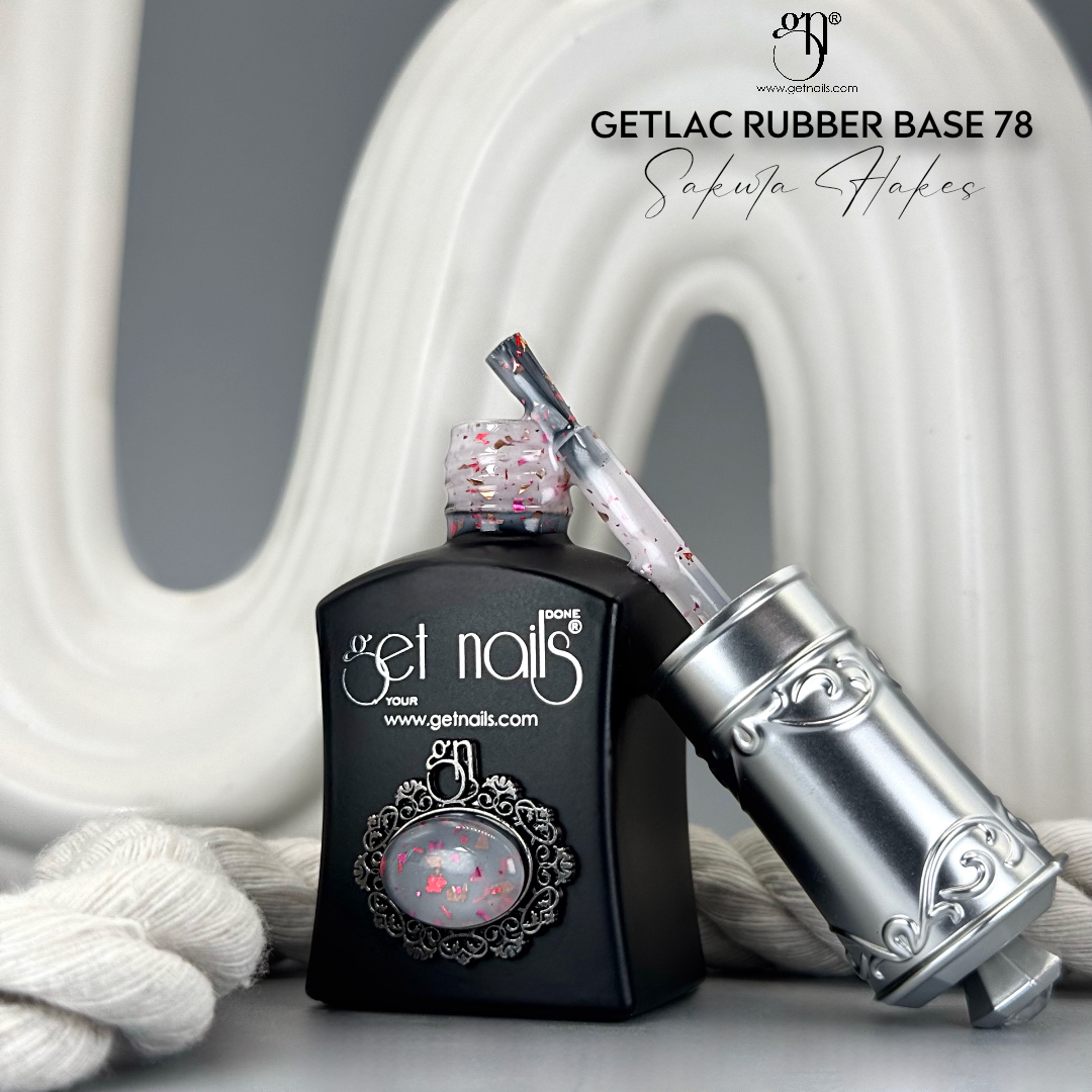 Rubber Base 78 Sakura Flakes | Baza Unghii
