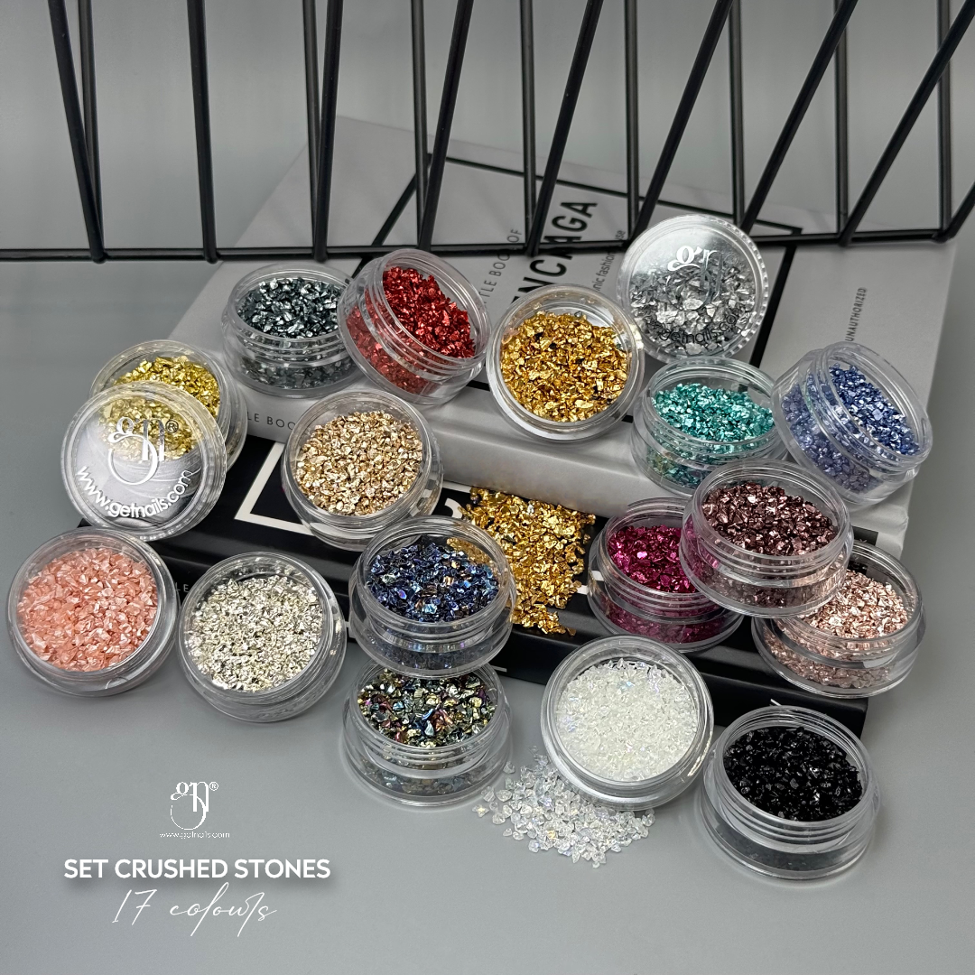 Set of Crushed Stones, 17 colors GN