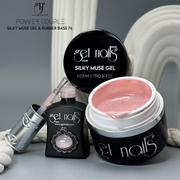 Power Couple Silky Muse | Gel de construction + Base Rubber