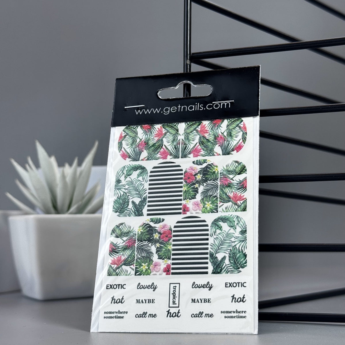 Sticker Tatouage 3D 53 GN Textes Tropicaux