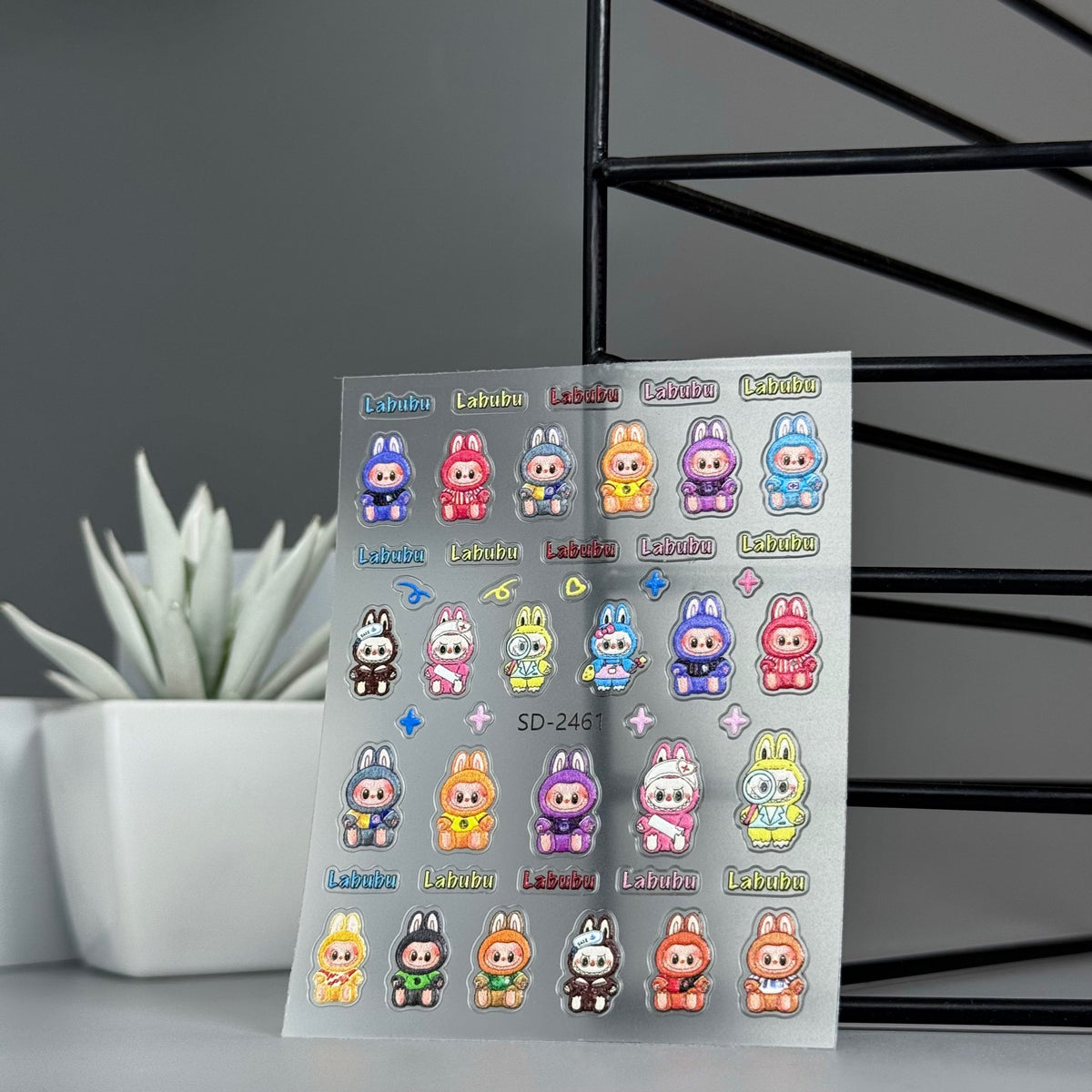 3D Nail Art Stickers 58 LABUBU Club