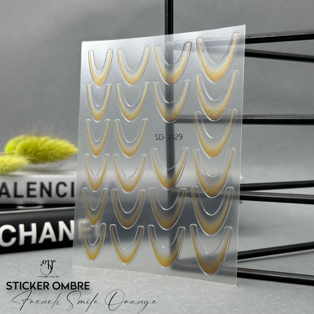 Sticker Ombre French Smile Orange GN