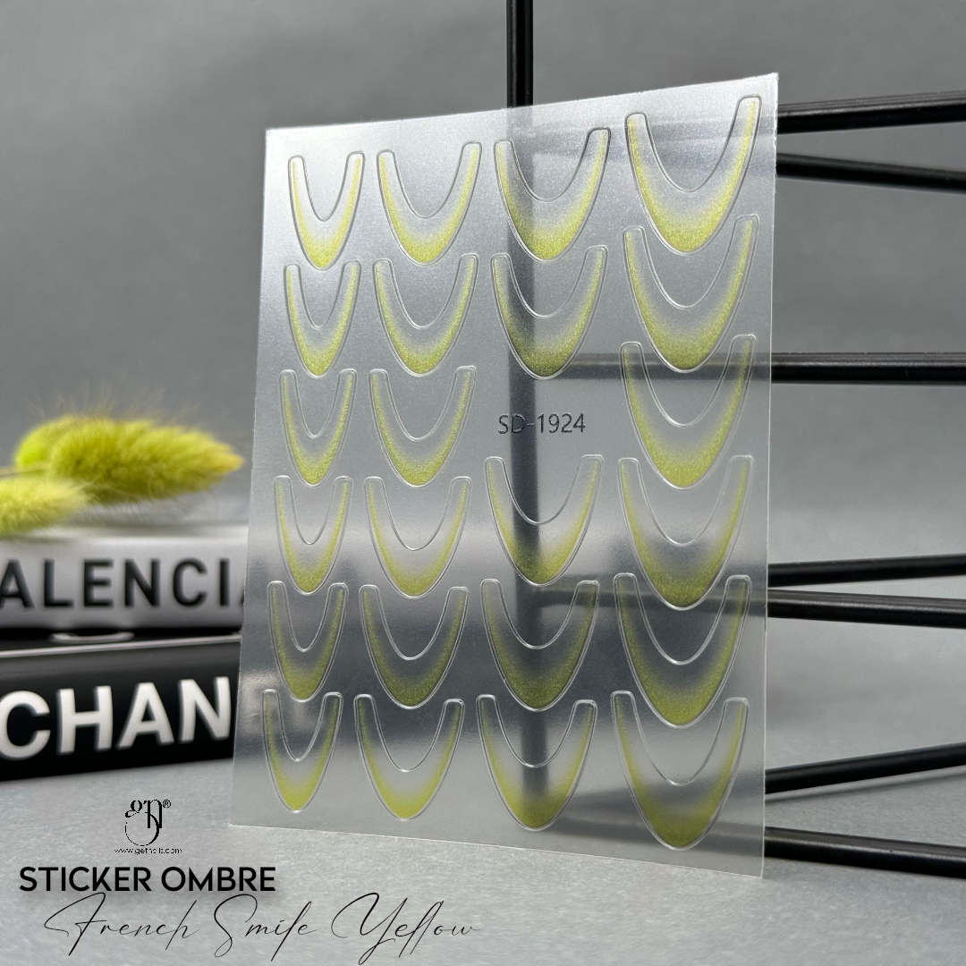 Sticker Ombre French Smile Yellow GN