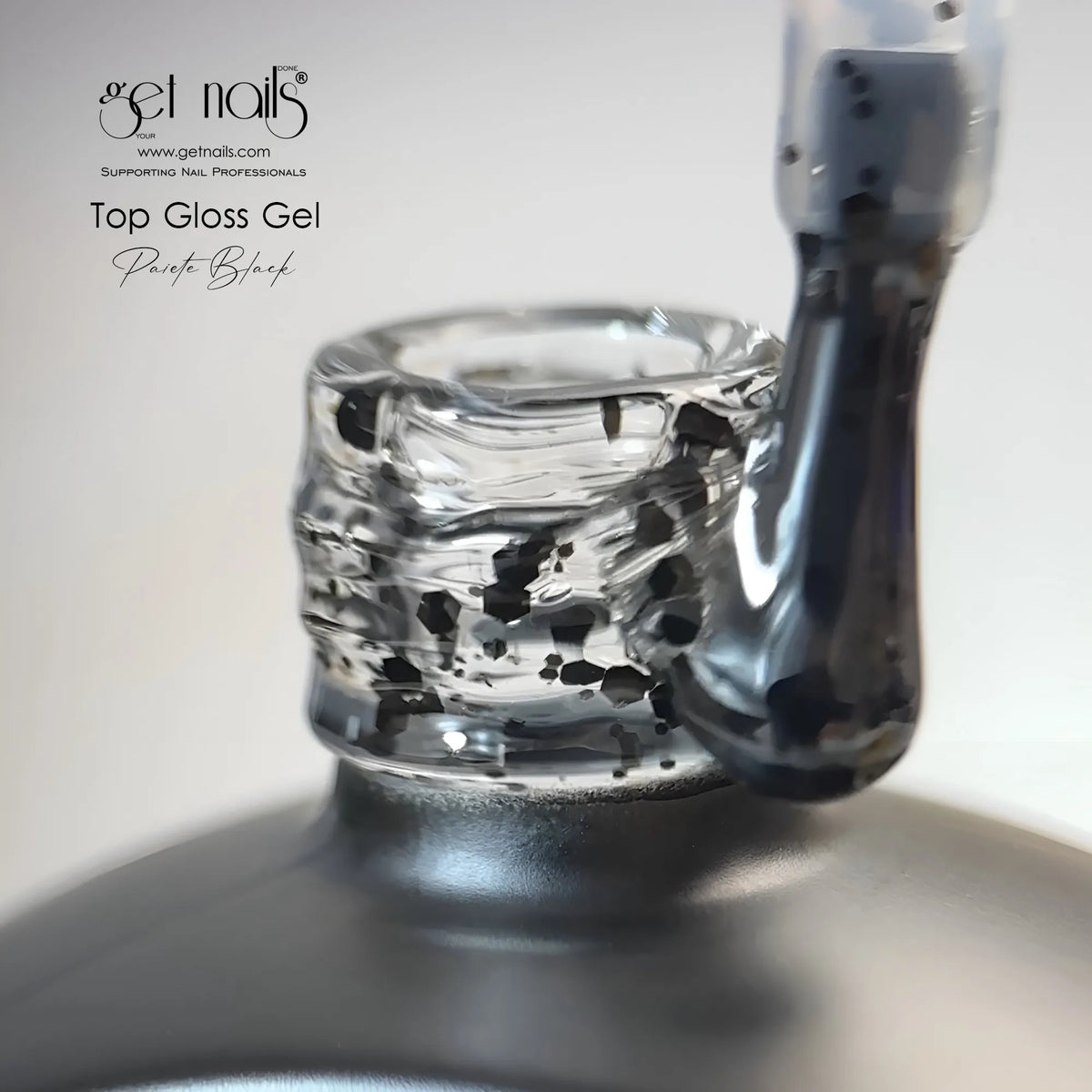 Top Gloss Gel Paiete Black