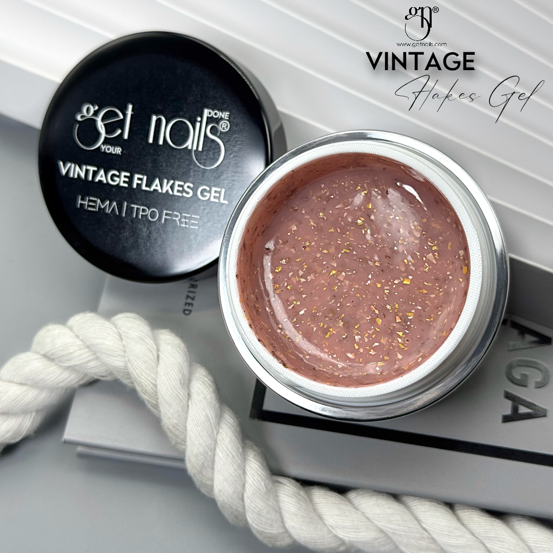 Vintage Flakes Gel | Gel Constructie Autonivelant HEMA Free