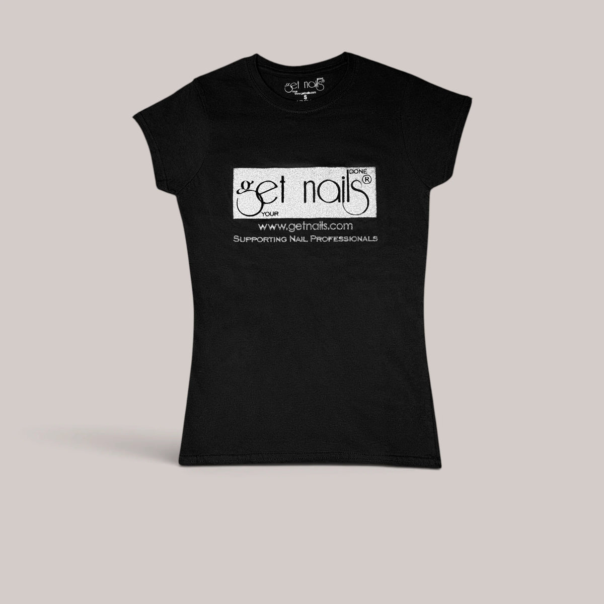 T-Shirt "Get Nails" Black, Size S