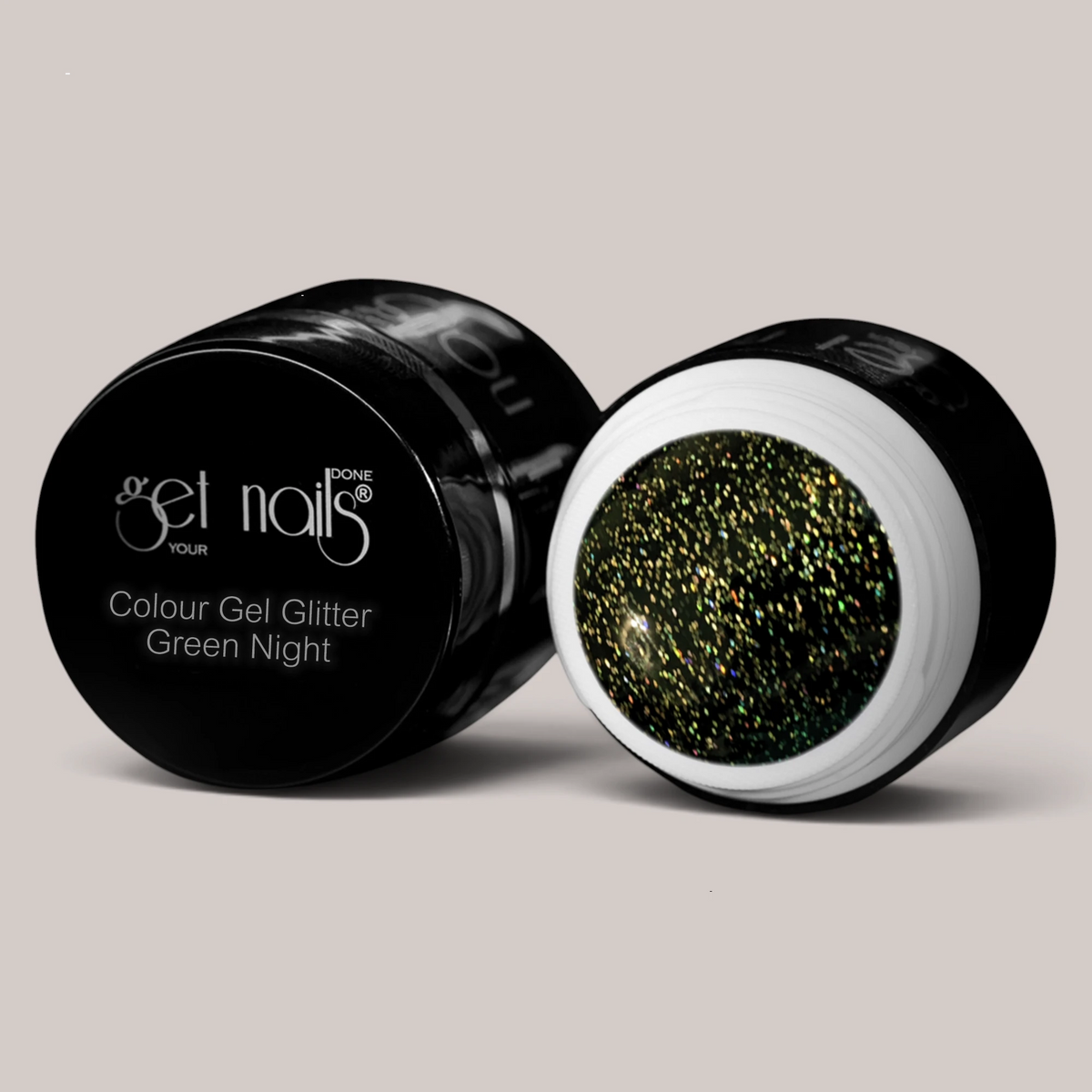 Colour Gel Glitter Green Night | Gel Colorat UV/LED