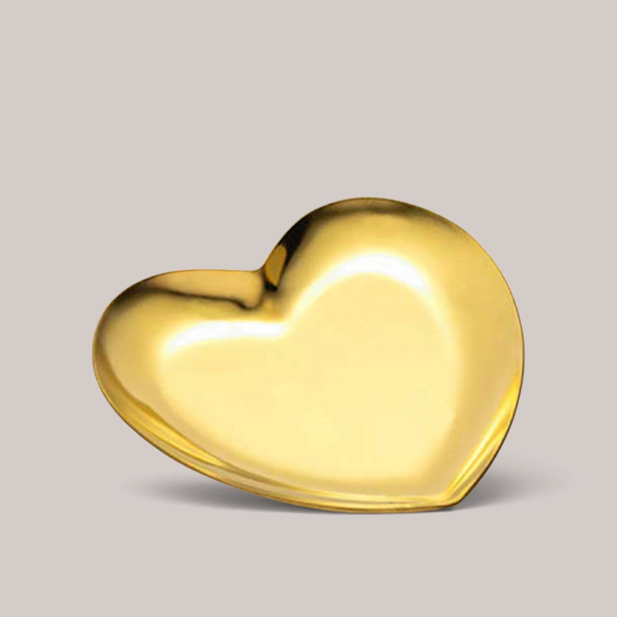 Metal Tray Gold Heart GN
