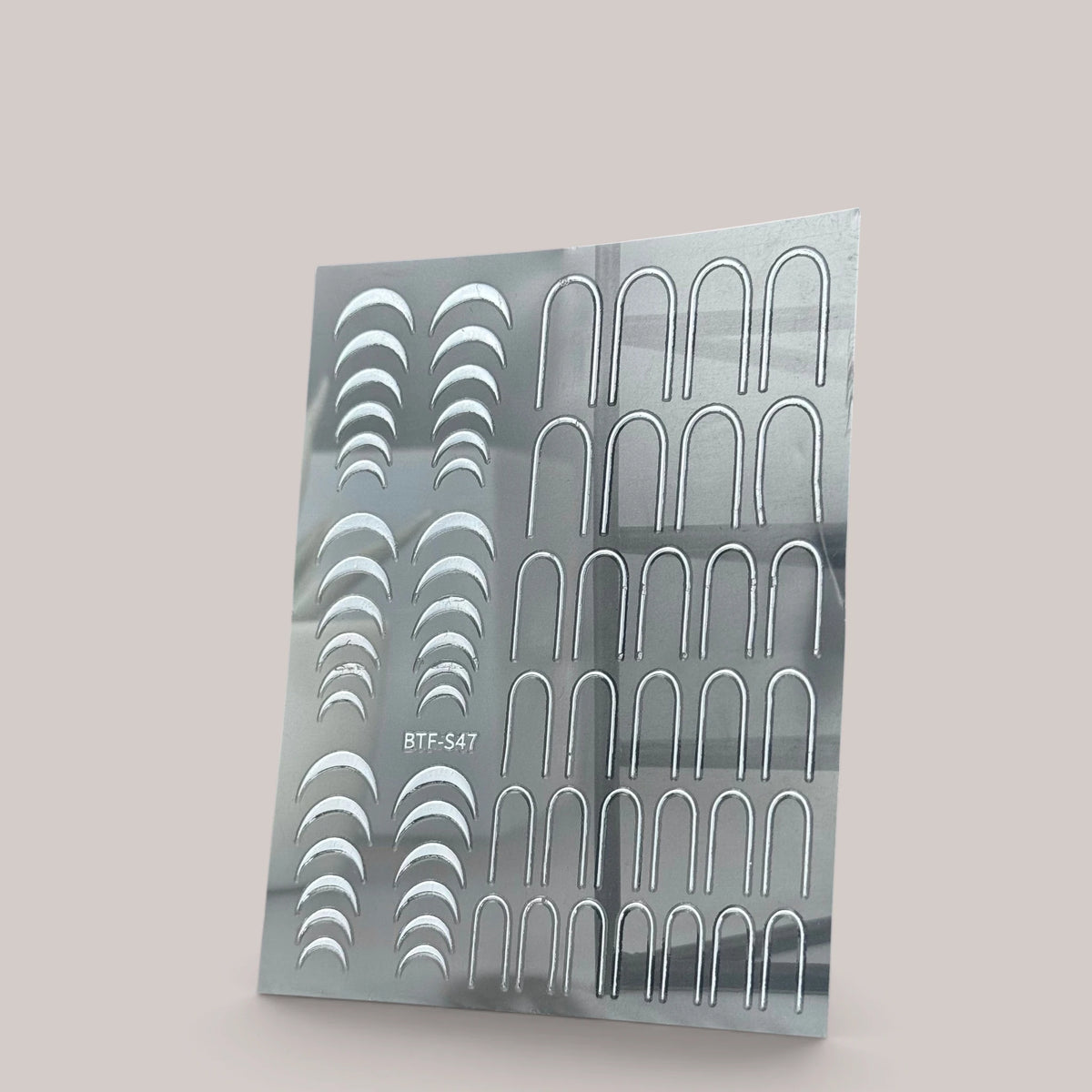 Sticker 3D Deco Lines Silver GN