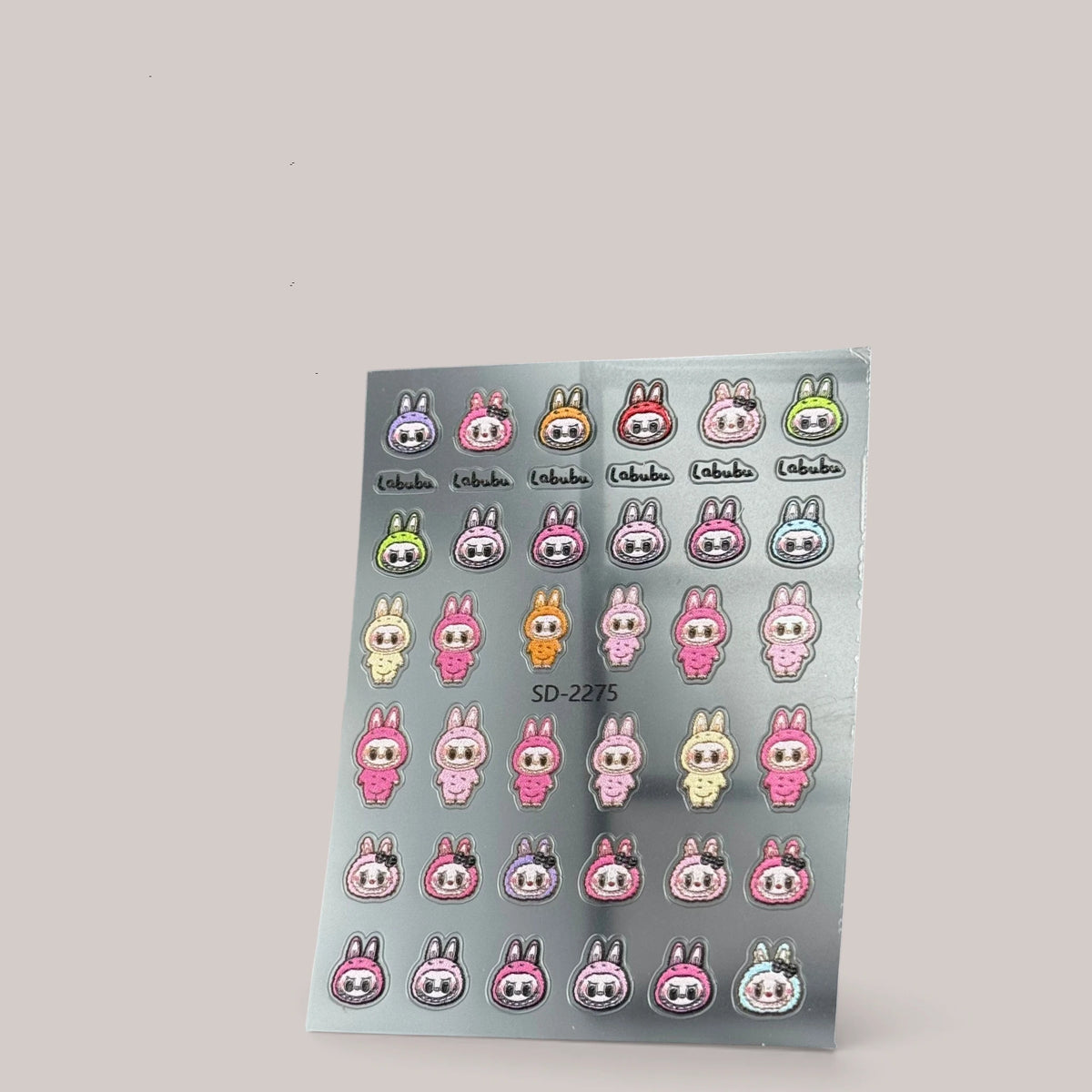 Sticker Nail Art 3D 56 LABUBU Icons