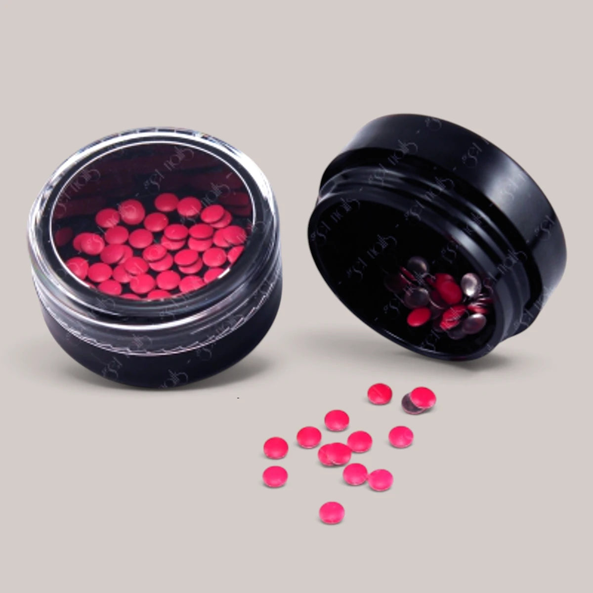 Tinte Round Neon Pink, 50 buc.