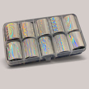 Transfer Foil Set 4 GN Silver Holo