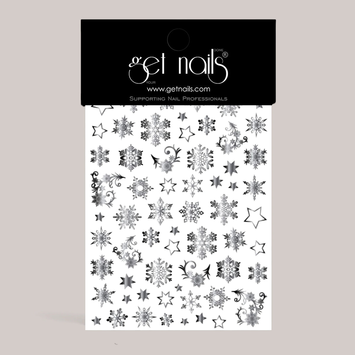 Art Tattoo 58 GN Silver Snowflakes